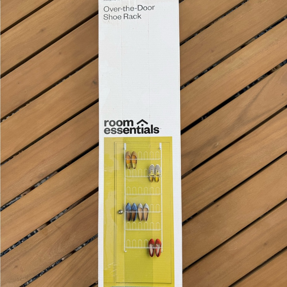 Room Essentials White Over-the-Door Shoe Organizer